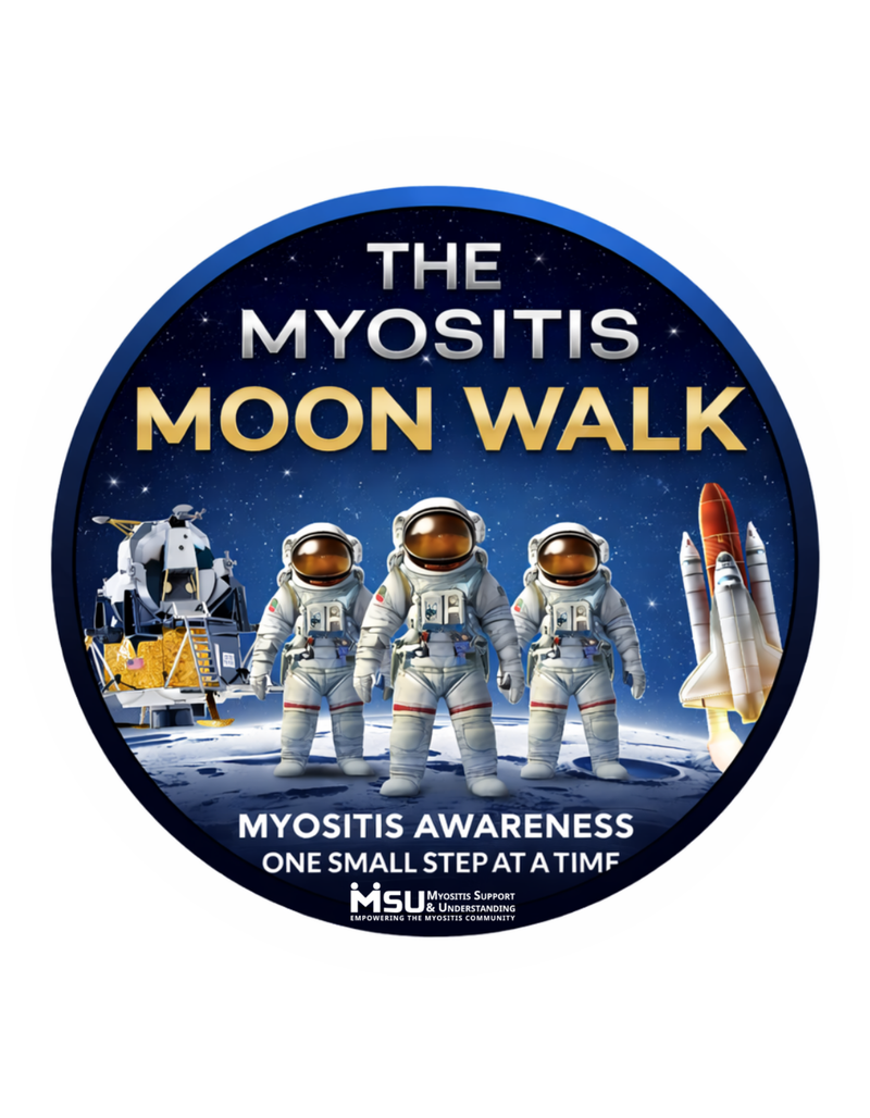 2026 Myositis Moon Walk Logo