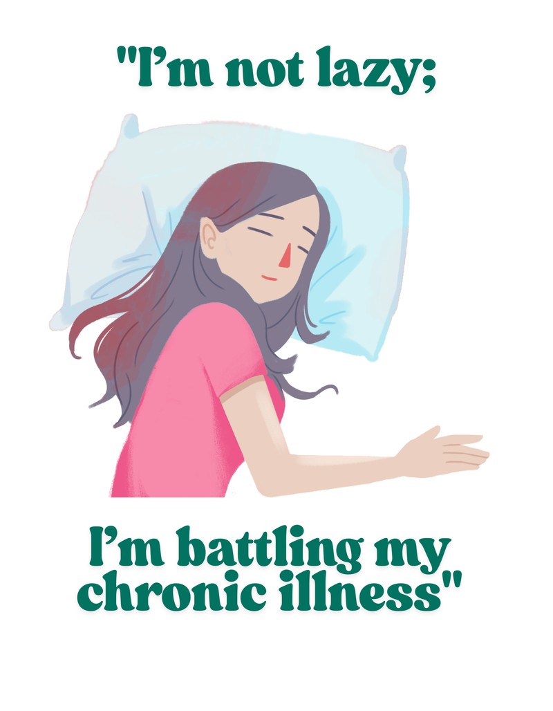 I'm Not Lazy (Green Font)